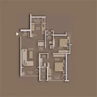 Tathawade, Pune, 2 BHK Floor Plan Image